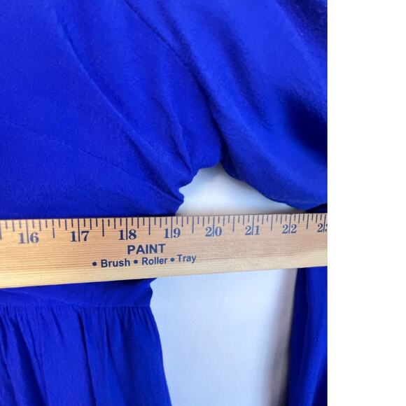 Karli Women's Size Medium Blue Long Sleeve Knee Length Cocktail Dress - Picture 4 of 7